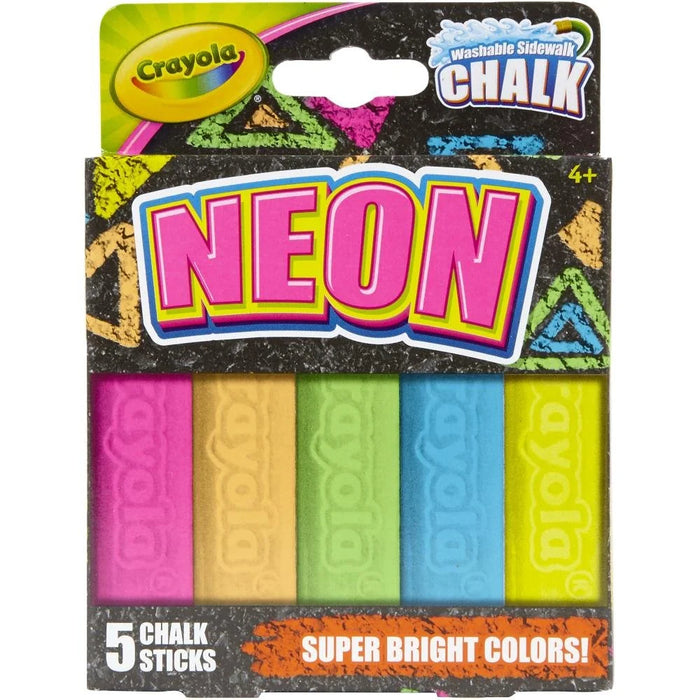 TIZA JUMBO CRAYOLA COLOR NEON 5 PCS
