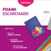 Foami escarchado II multicolor de 5 unidades