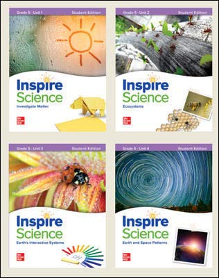 Inspire Science, Print Stbk Bundle (Units 1-4) grado 5