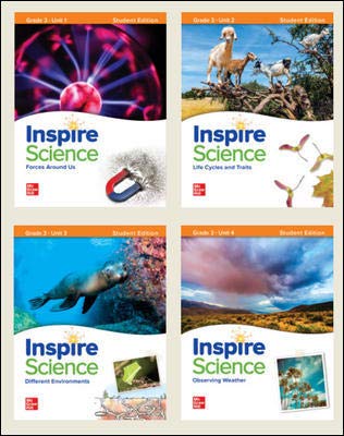 Inspire Science, Print Stbk Bundle (Units 1-4) grado 3