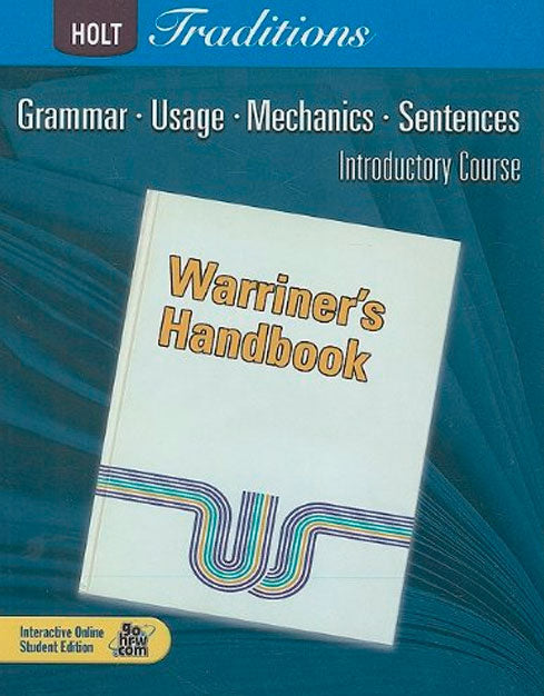 Holt Traditions Warriners Handbook 6 Introductory Course 2007