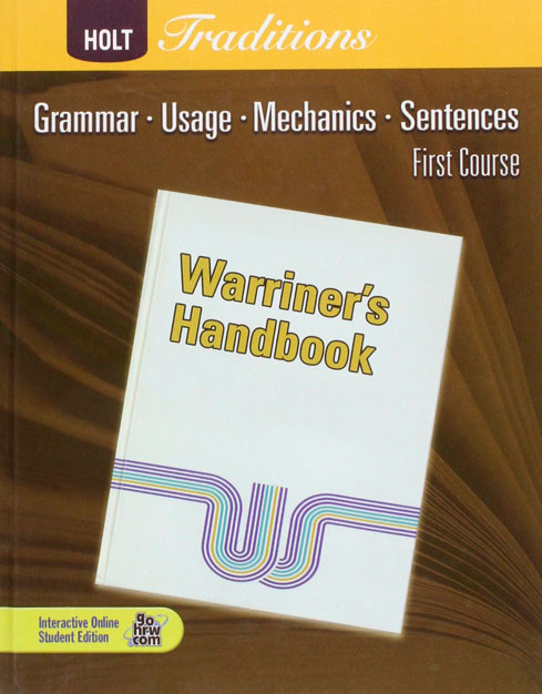 Holt Traditions Warriners Handbook 7 First Course 2008