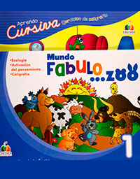 APRENDO CURSIVA GR 1 N.E.-MUNDO FABULO...ZOO