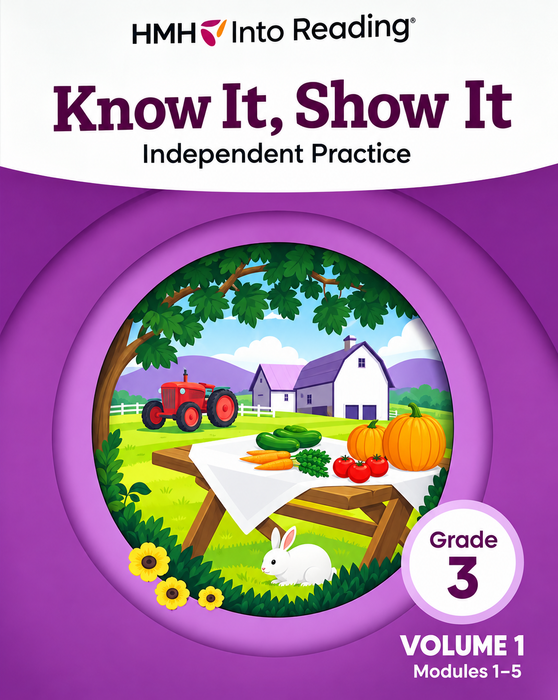 Into Reading Know It Show It 2025 Pack Gr 3