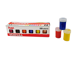 Tempera Pentel de 6 colores