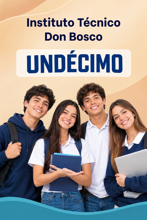 Instituto Técnico Don Bosco, undécimo grado, cuatro estudiantes
