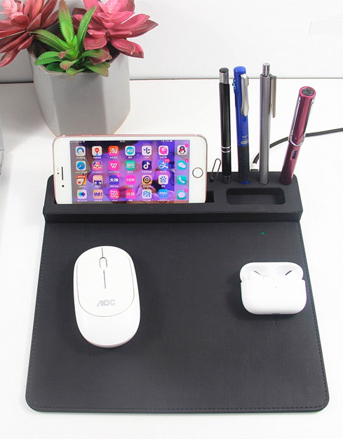 Mouse Pad organizador y cargador